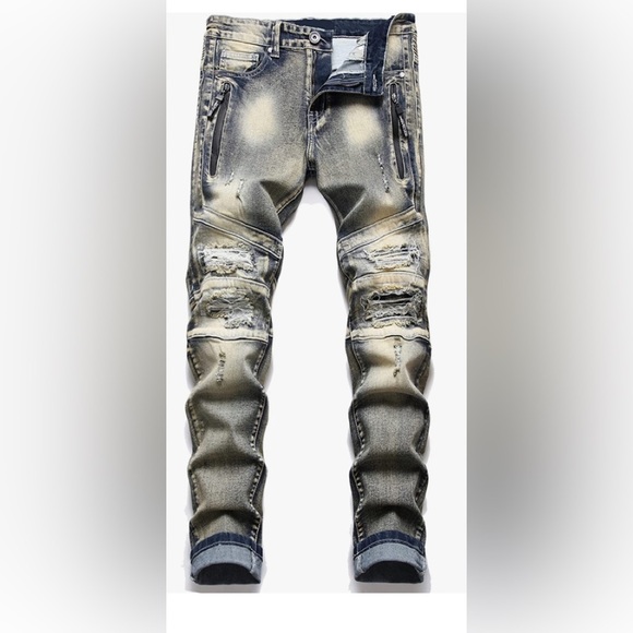 New Men's Designer Street Jeans Multiple Sizes - Picture 1 of 1